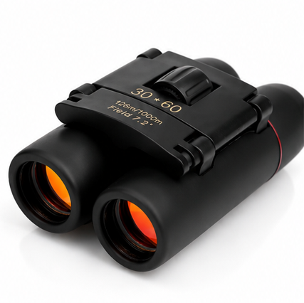 Compact Zoom Binoculars 30x60 - Foldable HD Binoculars for Hiking, Concerts & Bird Watching
