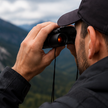 Compact Zoom Binoculars 30x60 - Foldable HD Binoculars for Hiking, Concerts & Bird Watching
